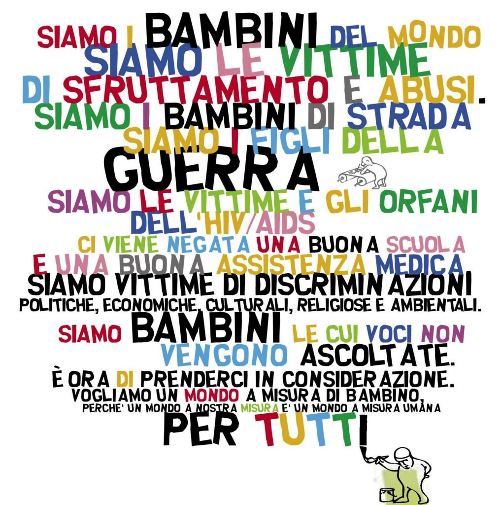 Le frasi dei bambini che sopravvivono a povertà, guerre e violenze di ogni tipo