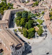 Un'immagine dei giardini vista dall'alto - fonte Servizio Turistico Gubbio